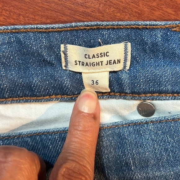 Madewell classic straight jean ankle length Women’s size 36‎ - Picture 8 of 16